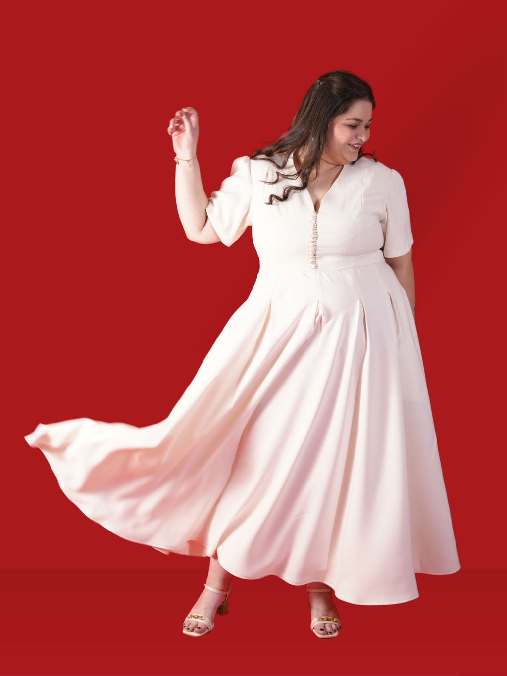 WHITE LOTUS DRESS