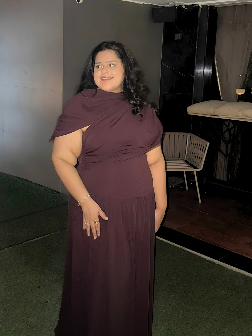 Drape Maxi Dress