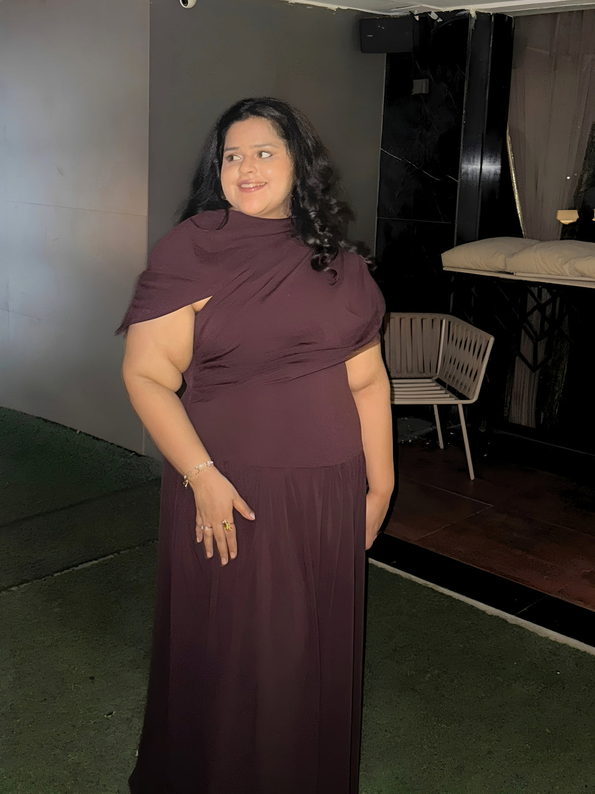 Drape Maxi Dress